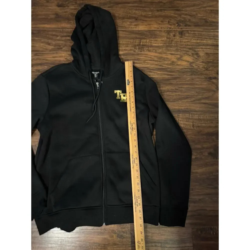 True Religion Men's XL Full Zip Gold Foil Buddha Hoodie Sweatshirt NWT $119